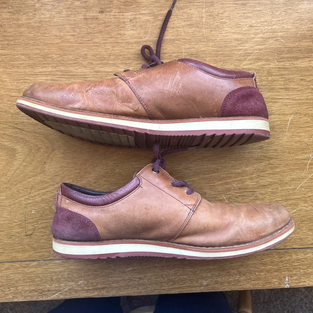 Pikolinos Dress Shoes‎ Mens 9.5-10 43 Brown Leather Casual Oxfords Lace-Up Derby